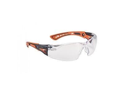Bollé Safety brýle střelecké Rush+ čiré, oranžové nožičky