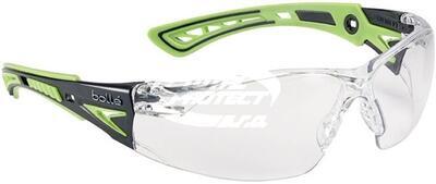 Bollé Safety brýle střelecké Rush+ čiré, zelené nožičky